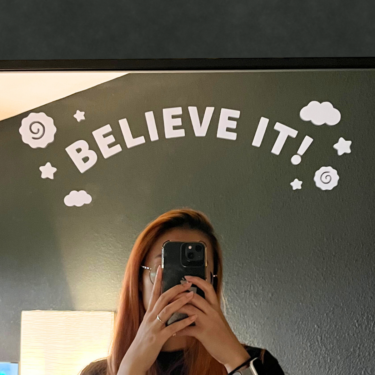 Believe It! - Anime Mirror Sticker/Car Decal