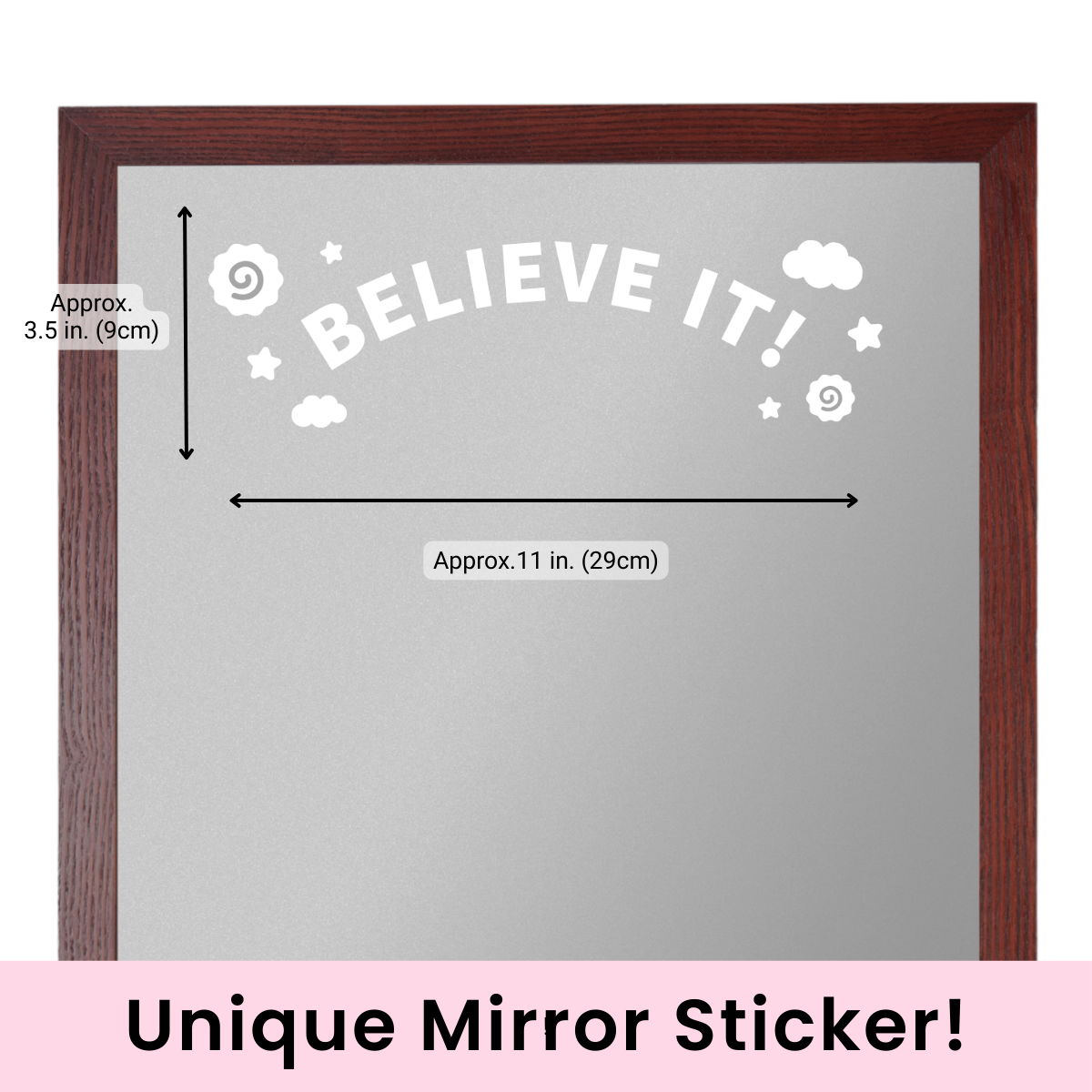 Believe It! - Anime Mirror Sticker/Car Decal