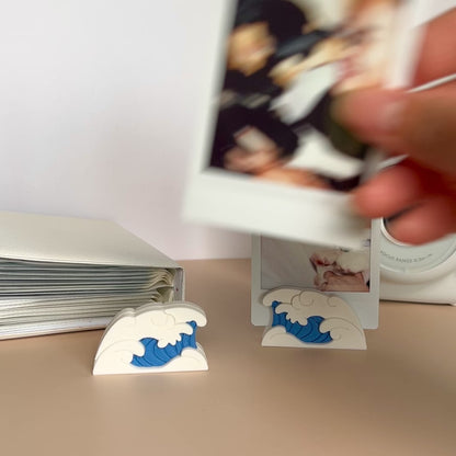 Japanese Wave Photo Stand - Set of 2